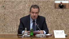 10 December 2020 National Assembly Speaker Ivica Dacic addresses the conference